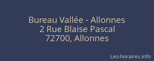 Bureau Vallée - Allonnes