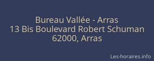 Bureau Vallée - Arras