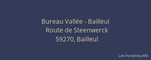 Bureau Vallée - Bailleul