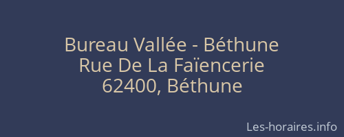 Bureau Vallée - Béthune