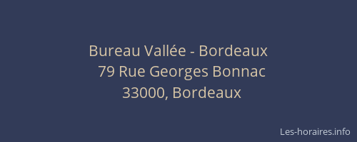 Bureau Vallée - Bordeaux