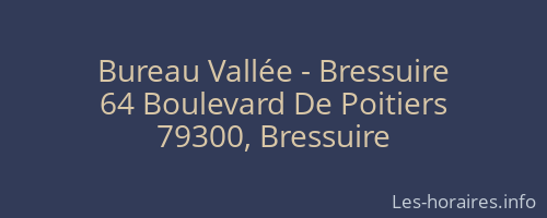 Bureau Vallée - Bressuire