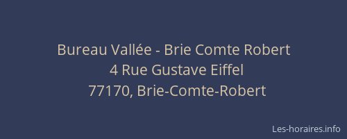 Bureau Vallée - Brie Comte Robert