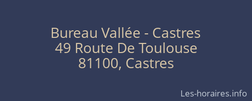 Bureau Vallée - Castres