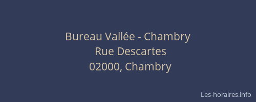 Bureau Vallée - Chambry