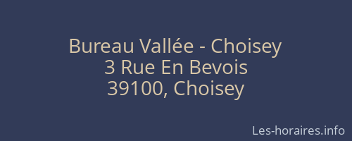 Bureau Vallée - Choisey