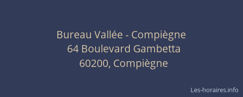 Bureau Vallée - Compiègne