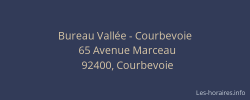 Bureau Vallée - Courbevoie