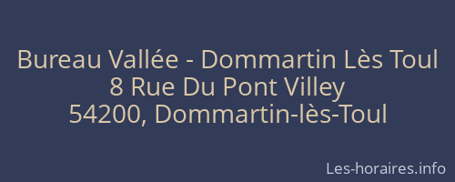 Bureau Vallée - Dommartin Lès Toul