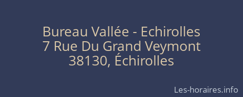 Bureau Vallée - Echirolles