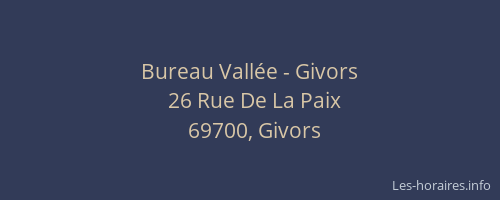 Bureau Vallée - Givors