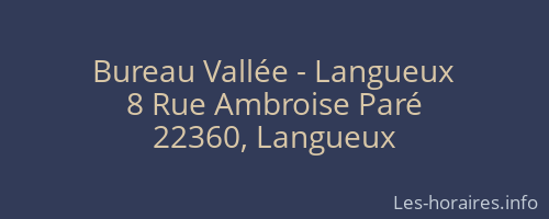 Bureau Vallée - Langueux