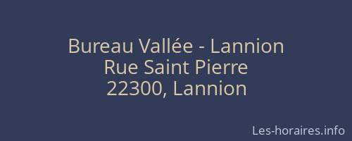 Bureau Vallée - Lannion