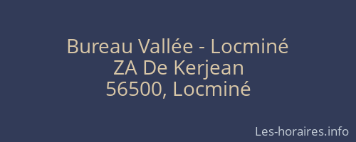 Bureau Vallée - Locminé