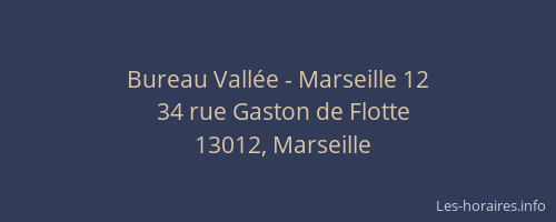 Bureau Vallée - Marseille 12