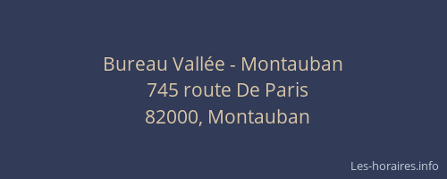 Bureau Vallée - Montauban