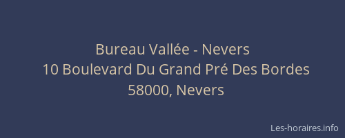 Bureau Vallée - Nevers