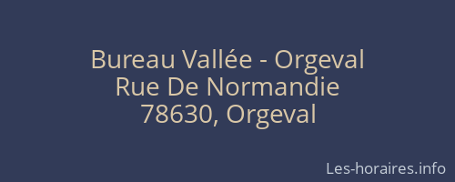 Bureau Vallée - Orgeval