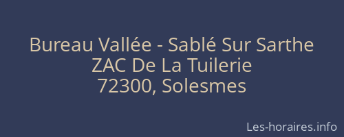 Bureau Vallée - Sablé Sur Sarthe
