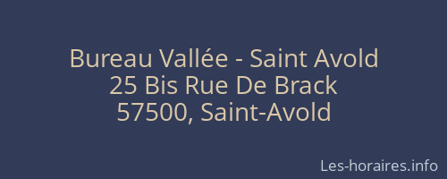 Bureau Vallée - Saint Avold