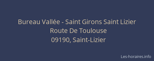 Bureau Vallée - Saint Girons Saint Lizier