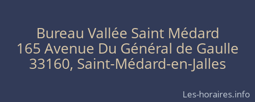 Bureau Vallée Saint Médard