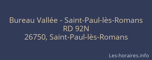 Bureau Vallée - Saint-Paul-lès-Romans