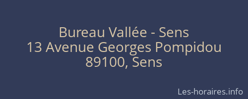 Bureau Vallée - Sens