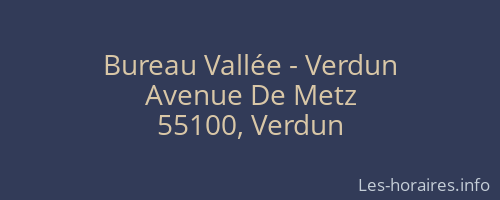 Bureau Vallée - Verdun