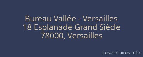 Bureau Vallée - Versailles