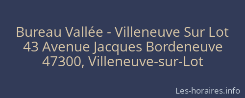 Bureau Vallée - Villeneuve Sur Lot
