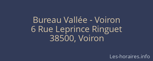 Bureau Vallée - Voiron