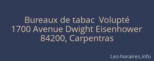 Bureaux de tabac  Volupté