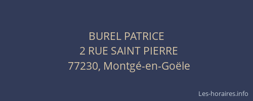 BUREL PATRICE