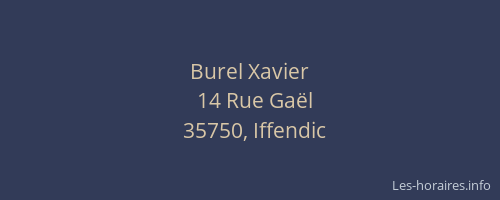 Burel Xavier