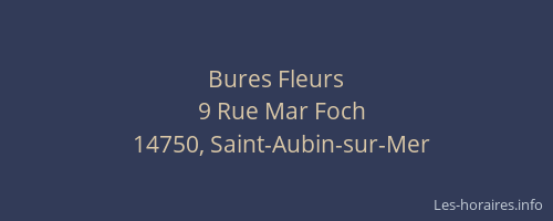 Bures Fleurs