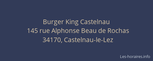 Burger King Castelnau
