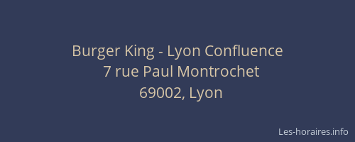 Burger King - Lyon Confluence