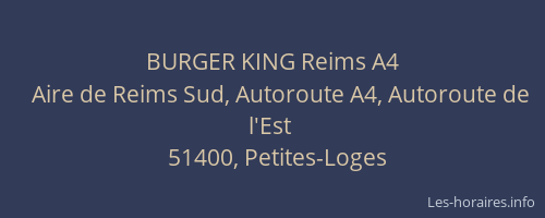 BURGER KING Reims A4