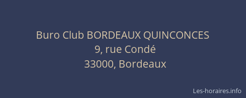 Buro Club BORDEAUX QUINCONCES