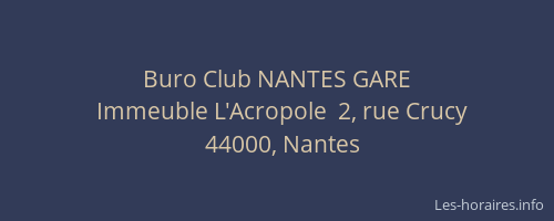 Buro Club NANTES GARE