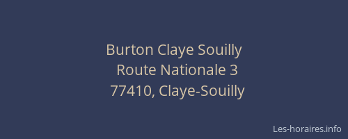 Burton Claye Souilly