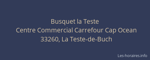 Busquet la Teste