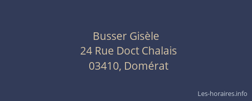 Busser Gisèle
