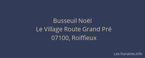 Busseuil Noël