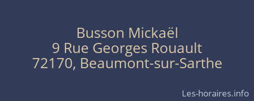 Busson Mickaël