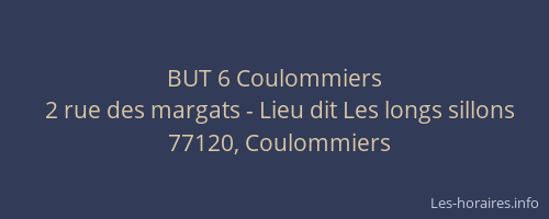 BUT 6 Coulommiers