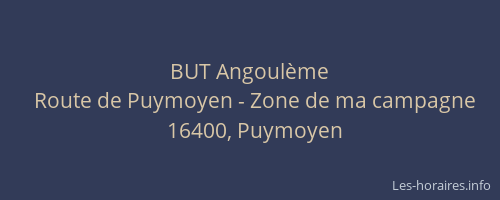 BUT Angoul&egrave;me