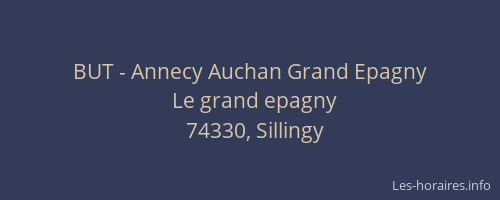 BUT - Annecy Auchan Grand Epagny