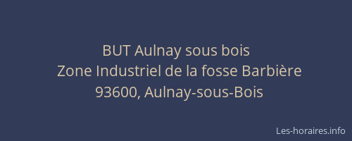 BUT Aulnay sous bois